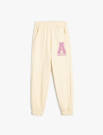 Koton Tapered Trousers in Beige: front