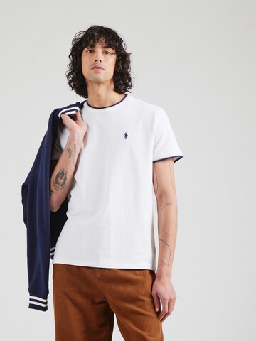 balts Polo Ralph Lauren T-Krekls: no priekšpuses