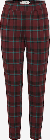 ICHI Regular Chino Pants 'Ihkate' in Red: front