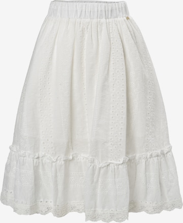 Influencer Kjol 'Broderie' i vit: framsida