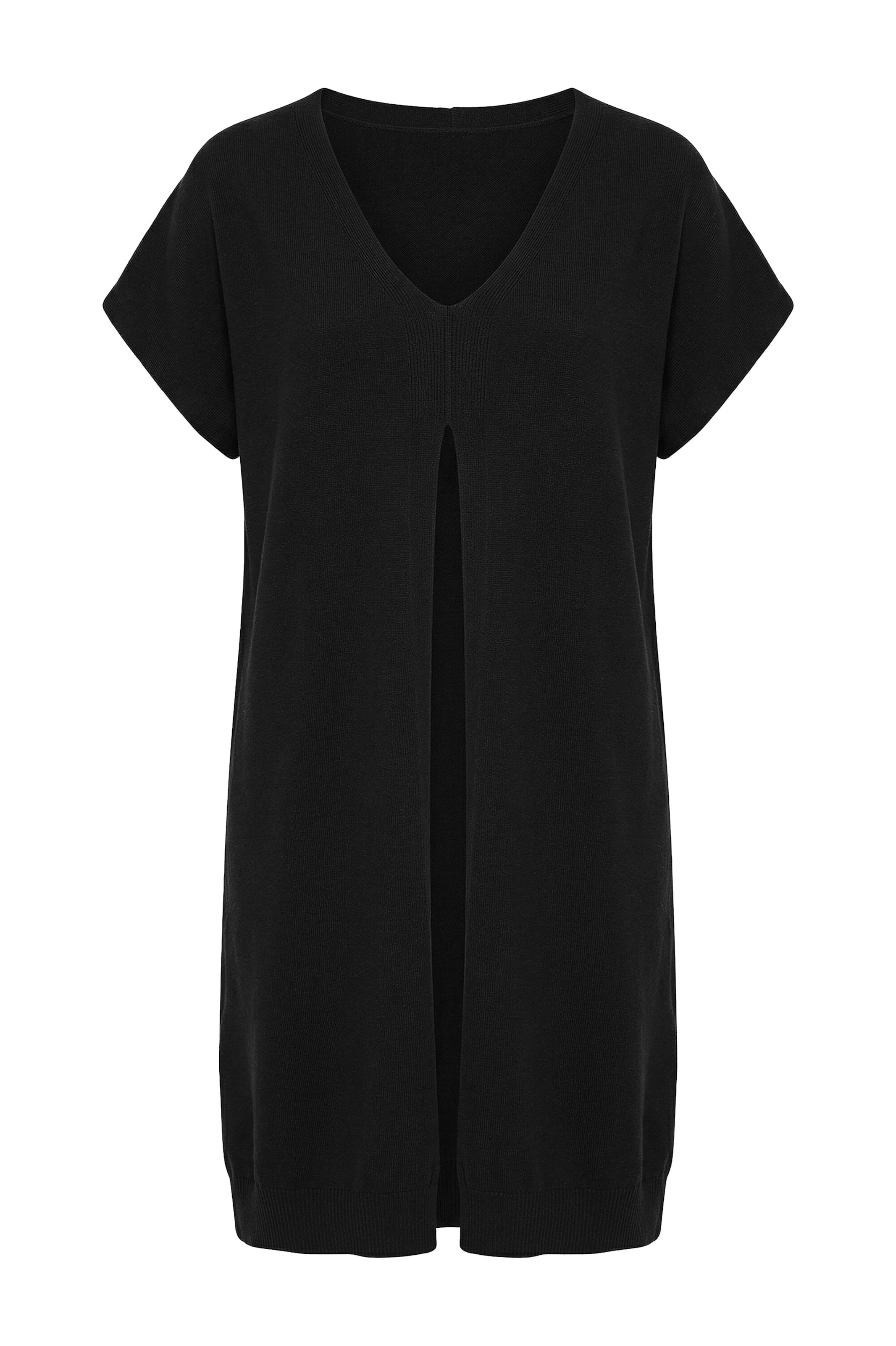 Ulla Popken Pullover in Schwarz: Vorderseite