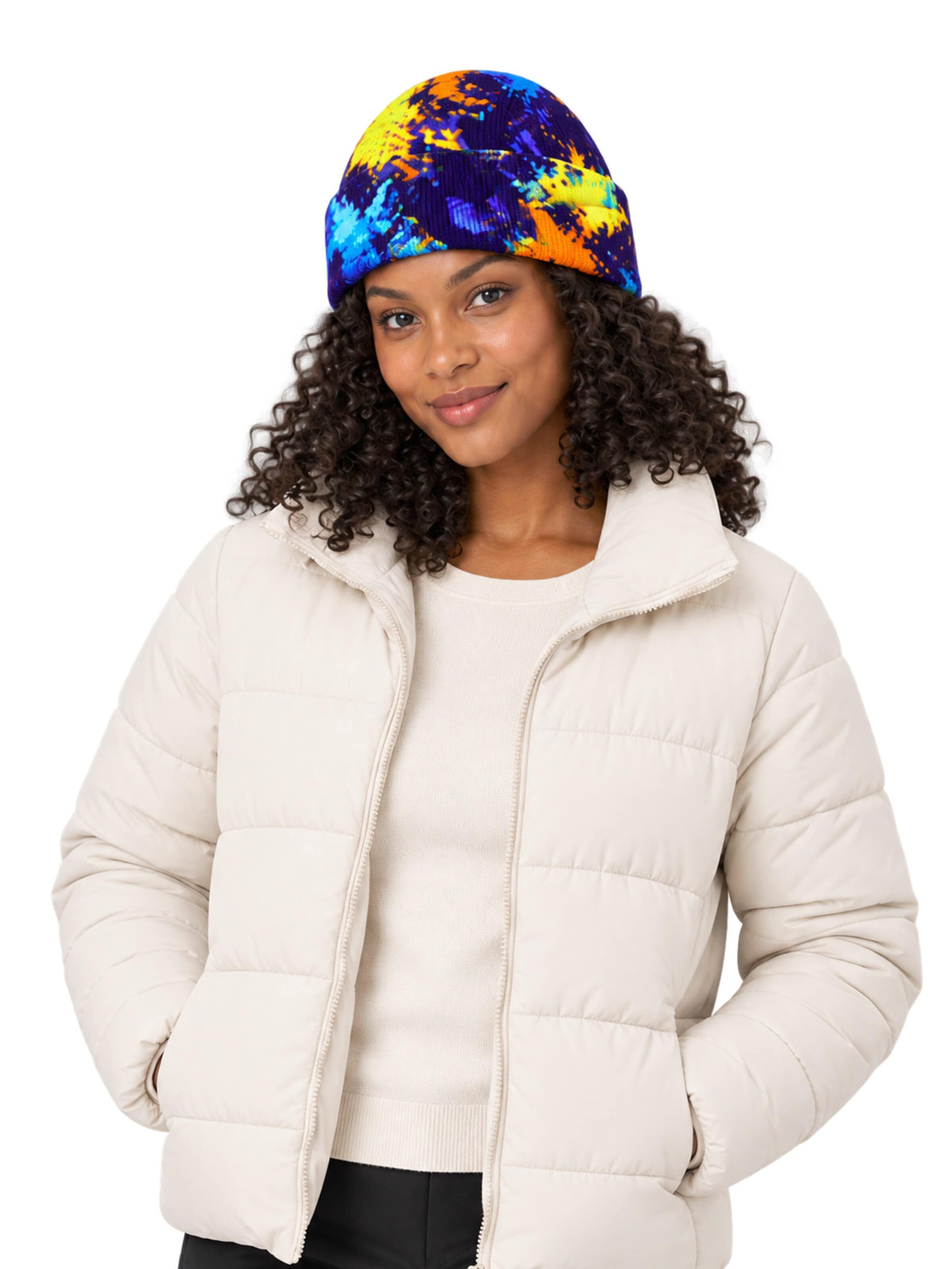 Rune Beanie in Blue