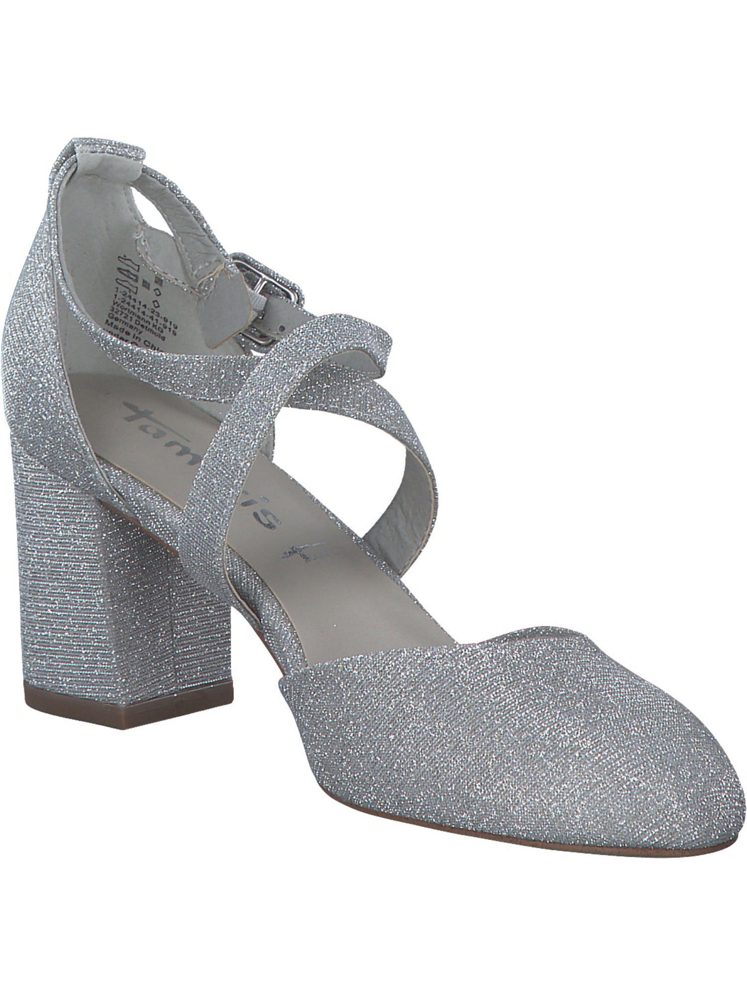 Tamaris Slingback Pumps in Silver