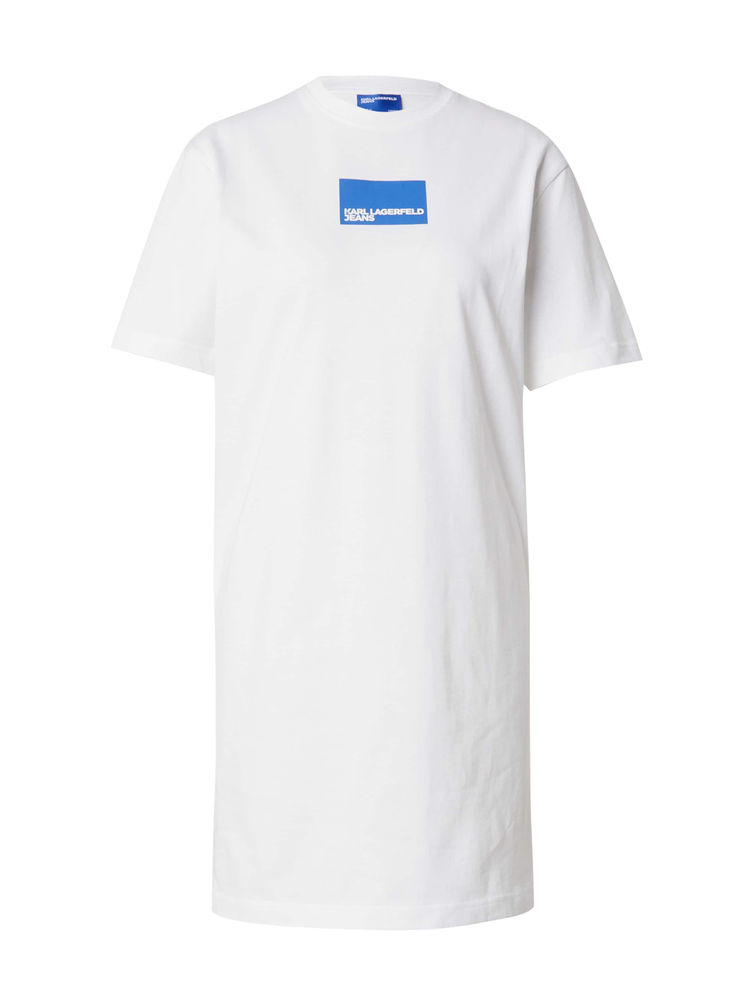 KARL LAGERFELD JEANS Šaty – bílá: přední strana