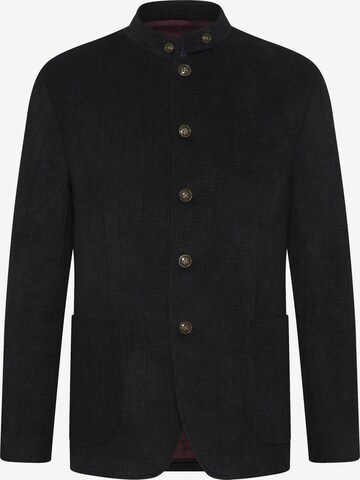 KaiserLich Trachtenjacke '5435' mit feiner Cord-Struktur in Schwarz: Vorderseite