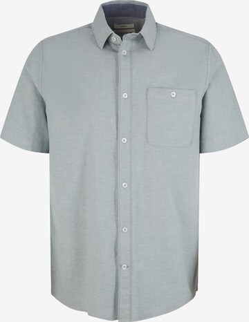 TOM TAILOR Button Up Shirt in Blue: front