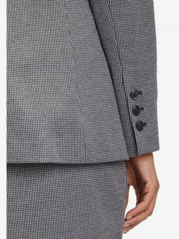 Betty & Co Longblazer mit Muster in Grau