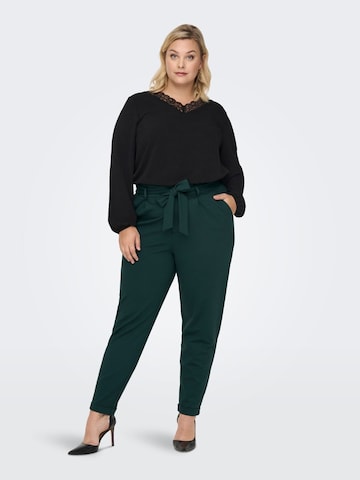 ONLY Carmakoma Regular Pleat-Front Pants in Green