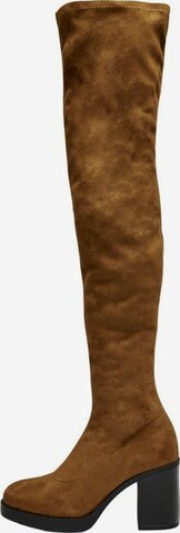 ONLY Over the Knee Boots in Brown