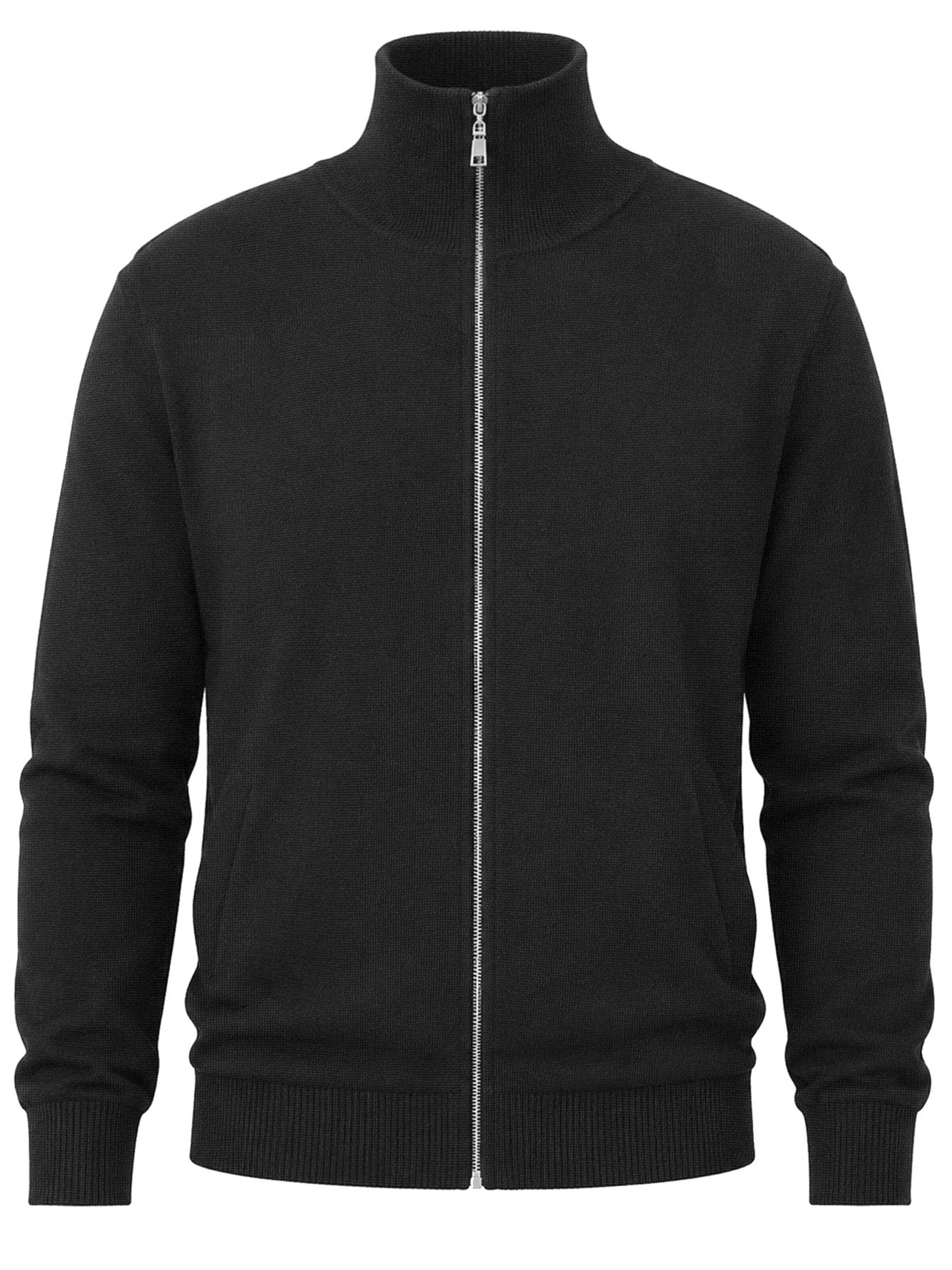 ALLTHEMEN Knit Cardigan 'Lichtjahr' in S in Black, Item view