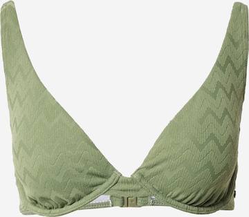 ROXY Balconette Sports bikini top 'Current Coolness' in Green: front