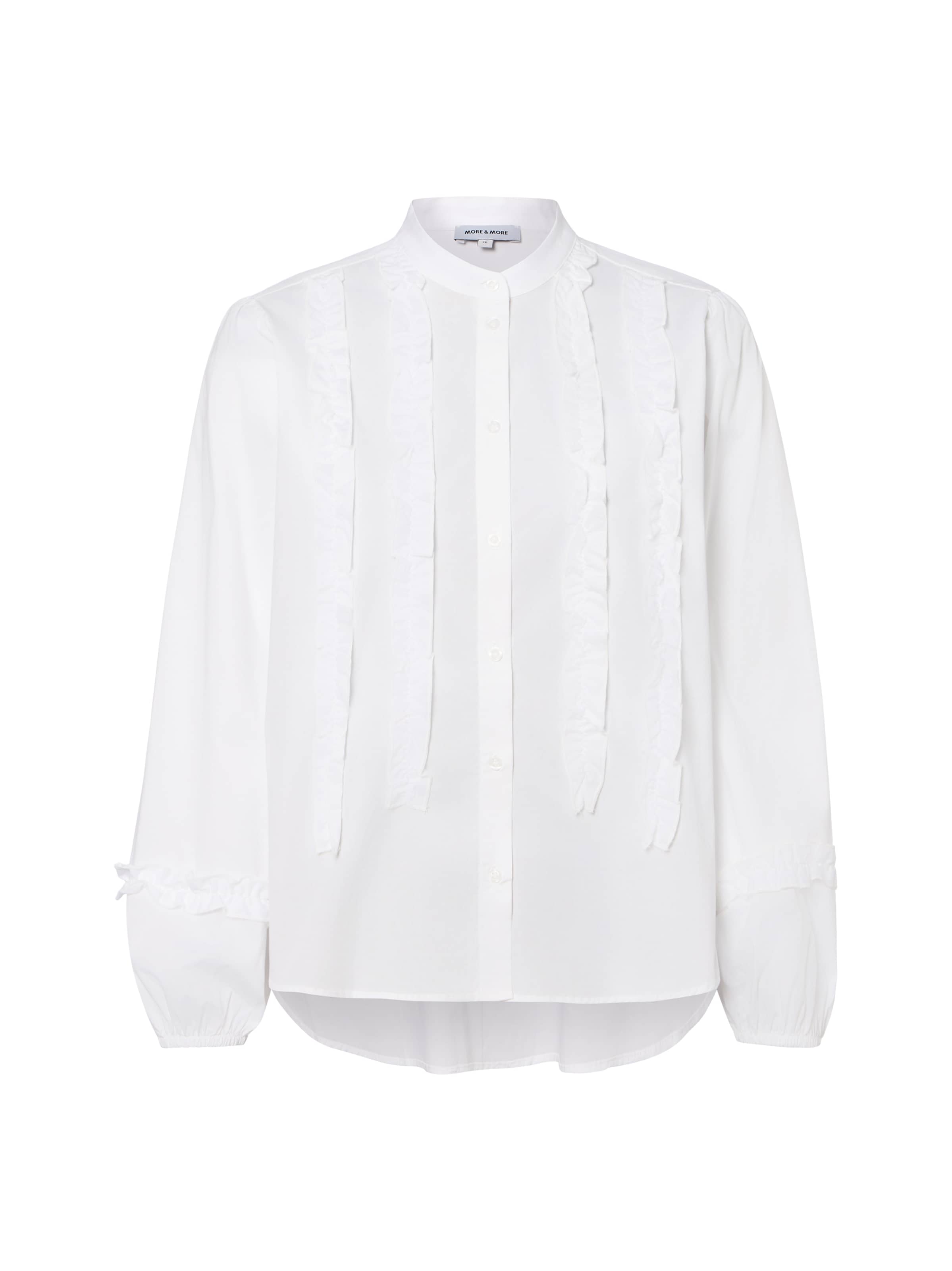 MORE & MORE Bluse in XS in weiß, Produktansicht