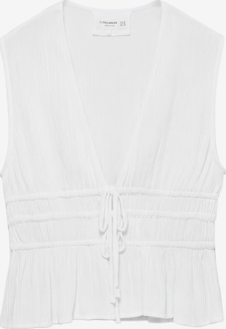 Pull&Bear Blúzka - Biela: predná strana