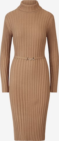APART Knitted dress in Brown: front
