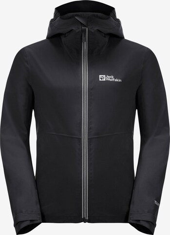 JACK WOLFSKIN Outdoor jacket in Black: front