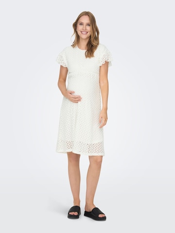 Only Maternity Dress in White: front