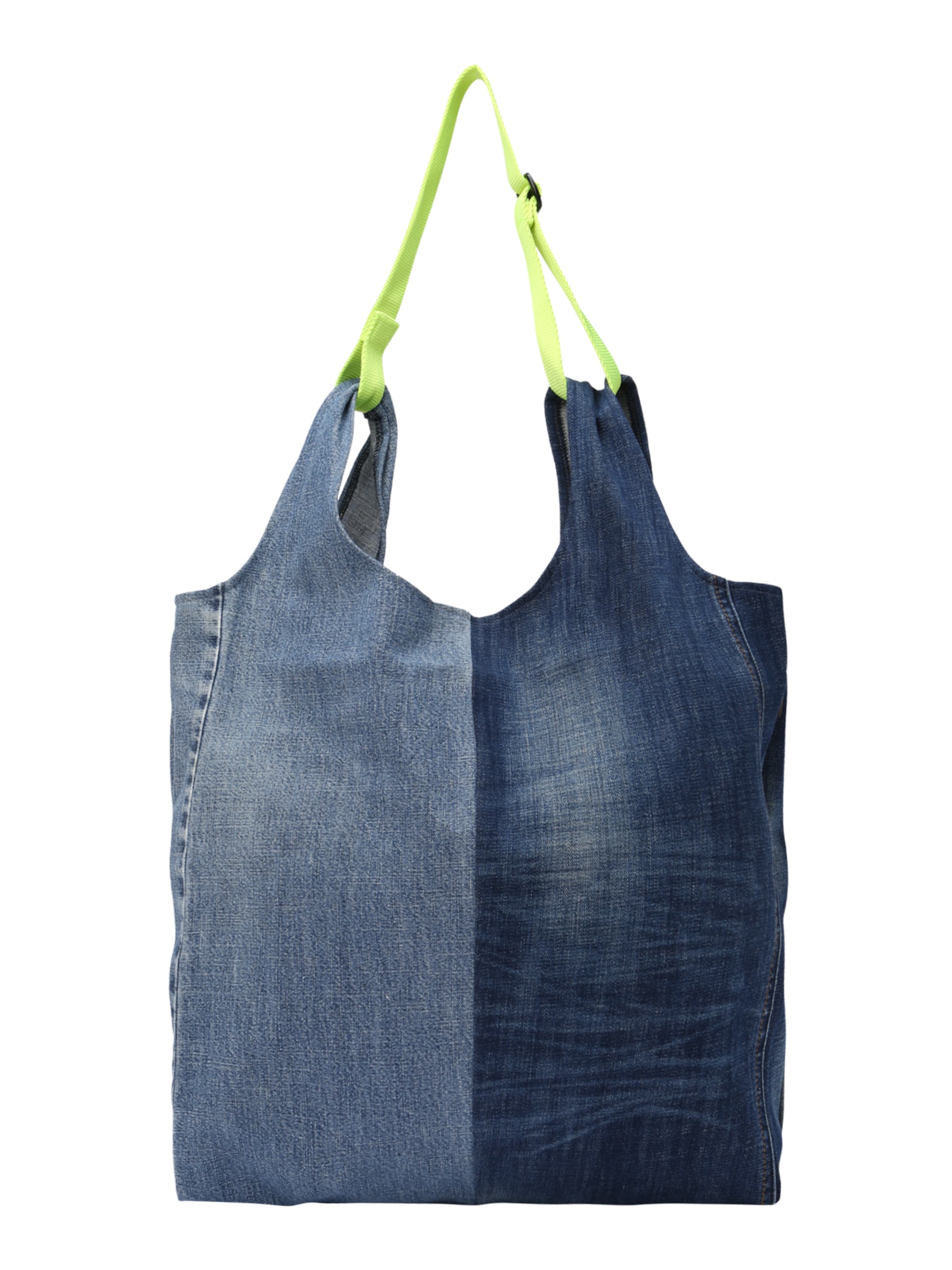 Bridge & Tunnel Shopper 'Limone' in Blau: Vorderseite