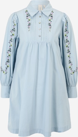 Y.A.S Petite Shirt dress 'KENLY' in Blue: front