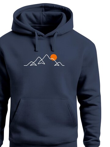 Neverless Sweatshirt 'Berg Linie'‌‌‌‌‌‌‌ in Blau