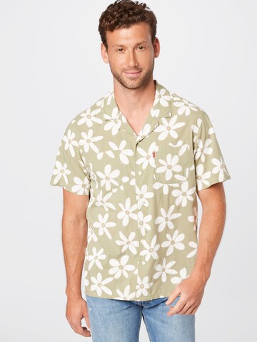LEVI'S ® Regular fit Overhemd 'S/S Classic Camper' in Beige: voorkant