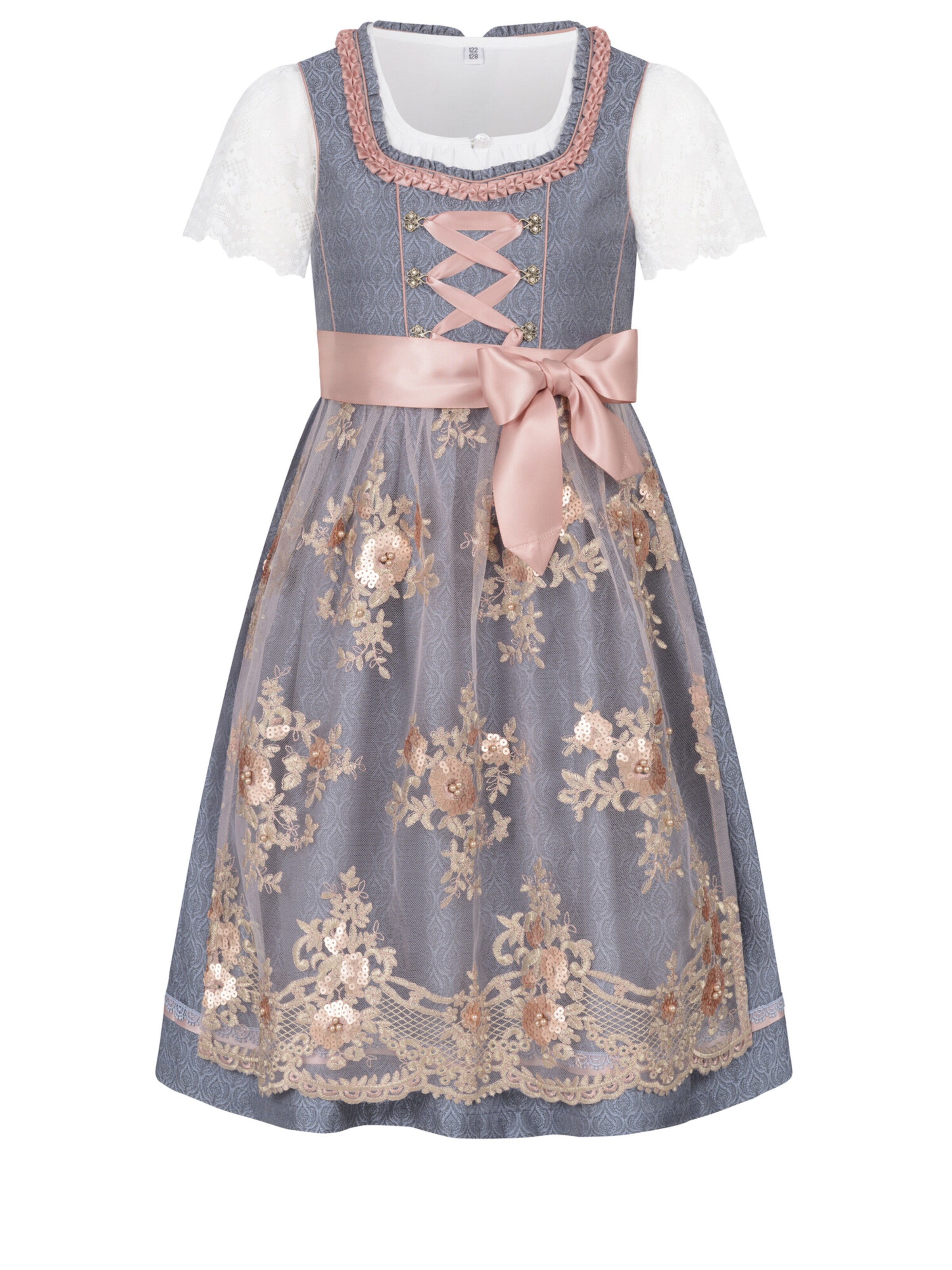 Trachtenhof Nübler Dress 'Kinderdirndl Gerhild' in 104 in Blue, Item view