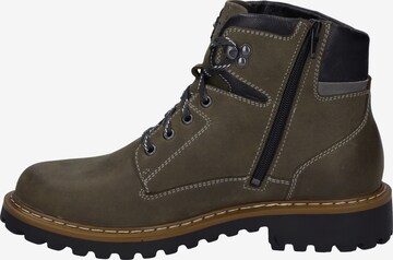 JOSEF SEIBEL Lace-Up Boots 'Chance 51' in Green: front