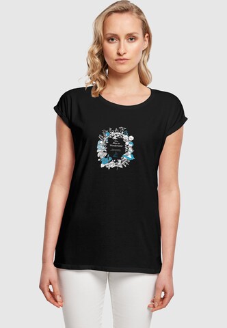 Merchcode Shirt 'Alice in Wonderland' in Schwarz: Vorderseite