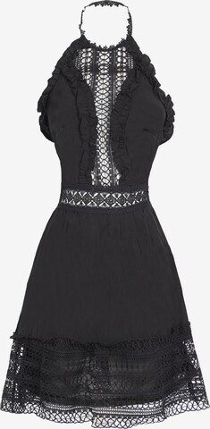 melns Influencer Vasaras kleita: no priekšpuses