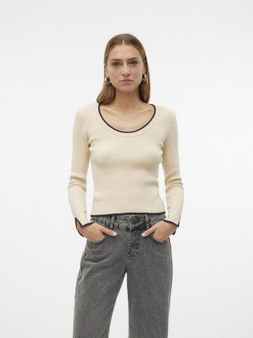 VERO MODA Trui 'VMJoan' in Beige