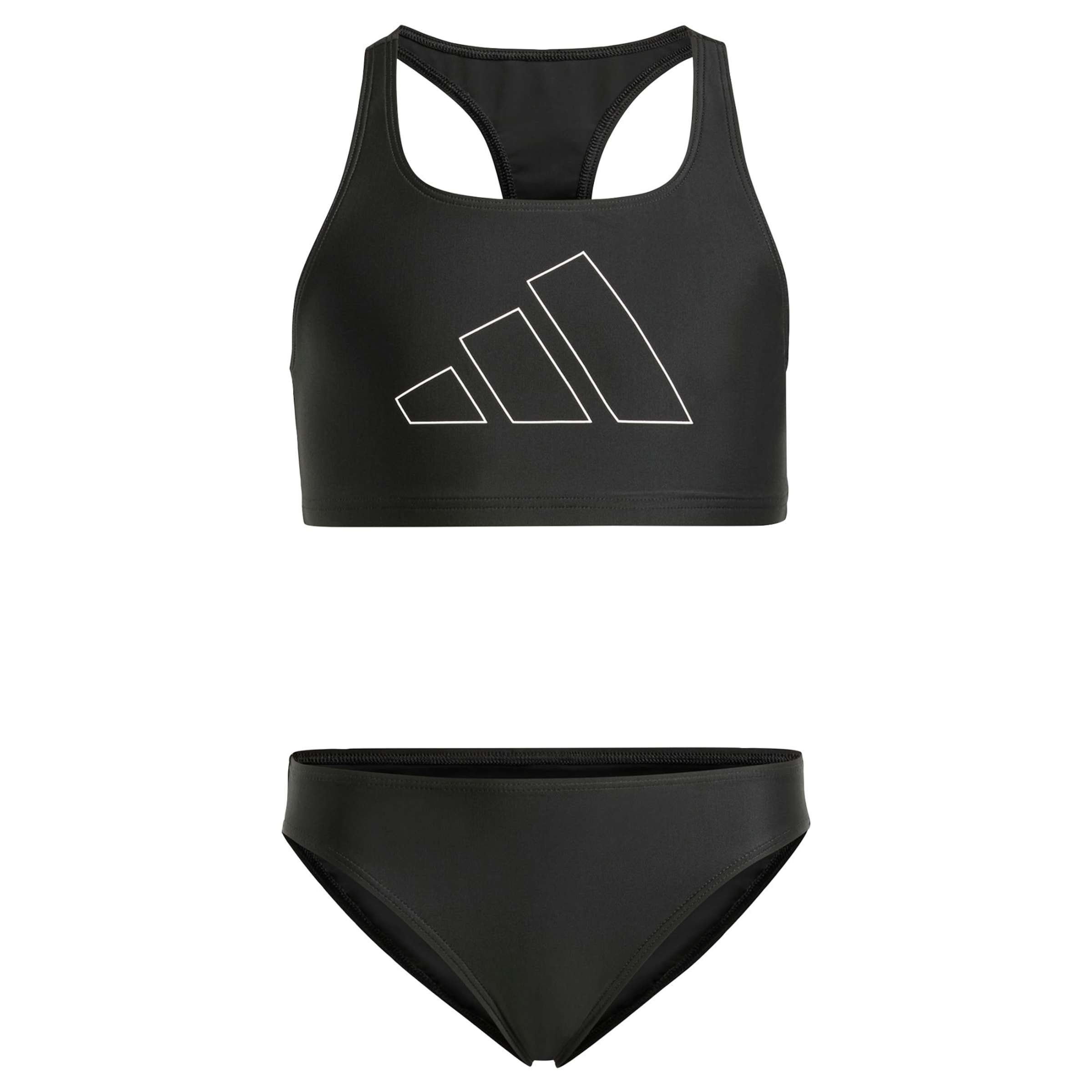 Bustier Maillot de bain de sport 'Performance Big Bars Bikini' ADIDAS PERFORMANCE en noir : devant