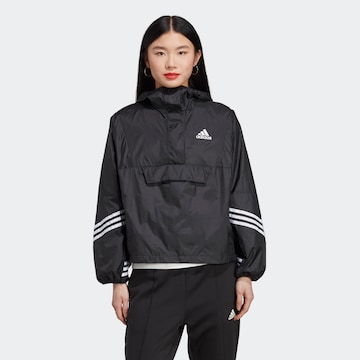 ADIDAS SPORTSWEAR Athletic Jacket 'Wind.Rdy' in Black: front