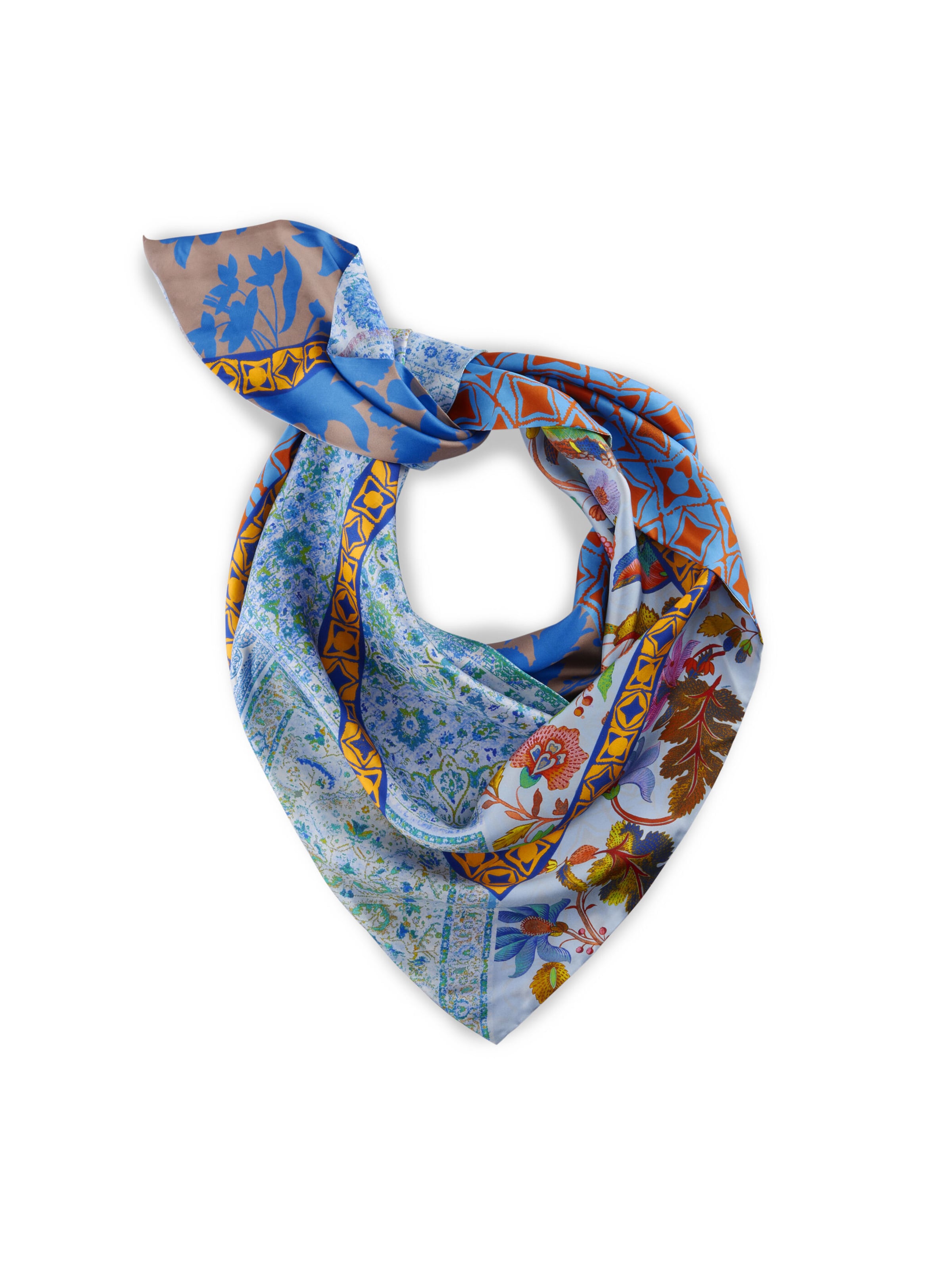 Foulard CODELLO en bleu : devant