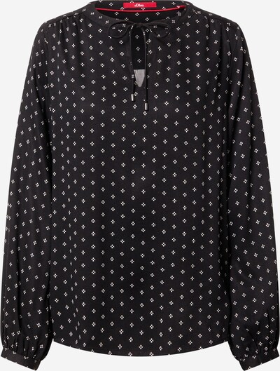 s.Oliver Blusa en negro / blanco, Vista del producto