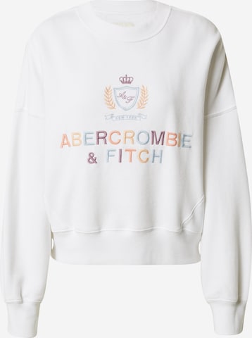 Abercrombie & Fitch Μπλούζα φούτερ σε λευκό: μπροστά