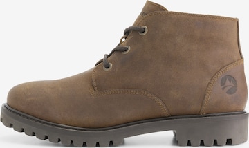 Travelin Lace-Up Boots 'Thorning ' in Beige