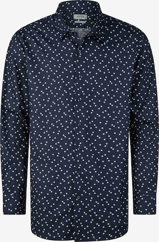 PIERRE CARDIN Regular fit Button Up Shirt in Blue: front