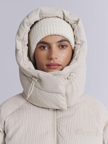 AEMMI Winter Jacket 'Ribbed' in Beige