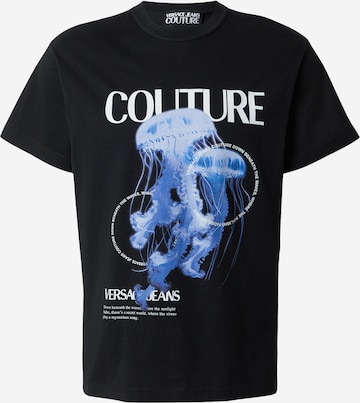 Versace Jeans Couture Футболка 'JELLYFISH' в Черный: спереди