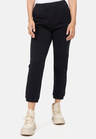 Cotton Candy Tapered Sweatpants 'Bulanka' in Schwarz: predná strana