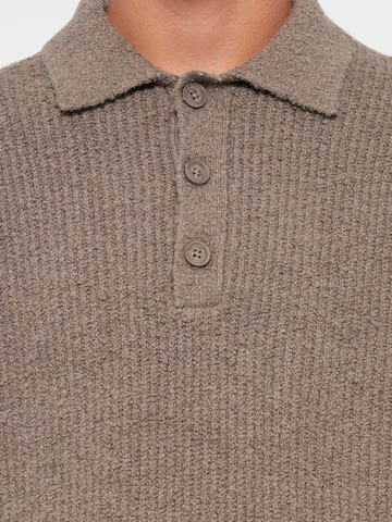 Pull-over 'ONSDALE' Only & Sons en marron