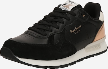Baskets basses 'Brit Sun' Pepe Jeans en noir : devant