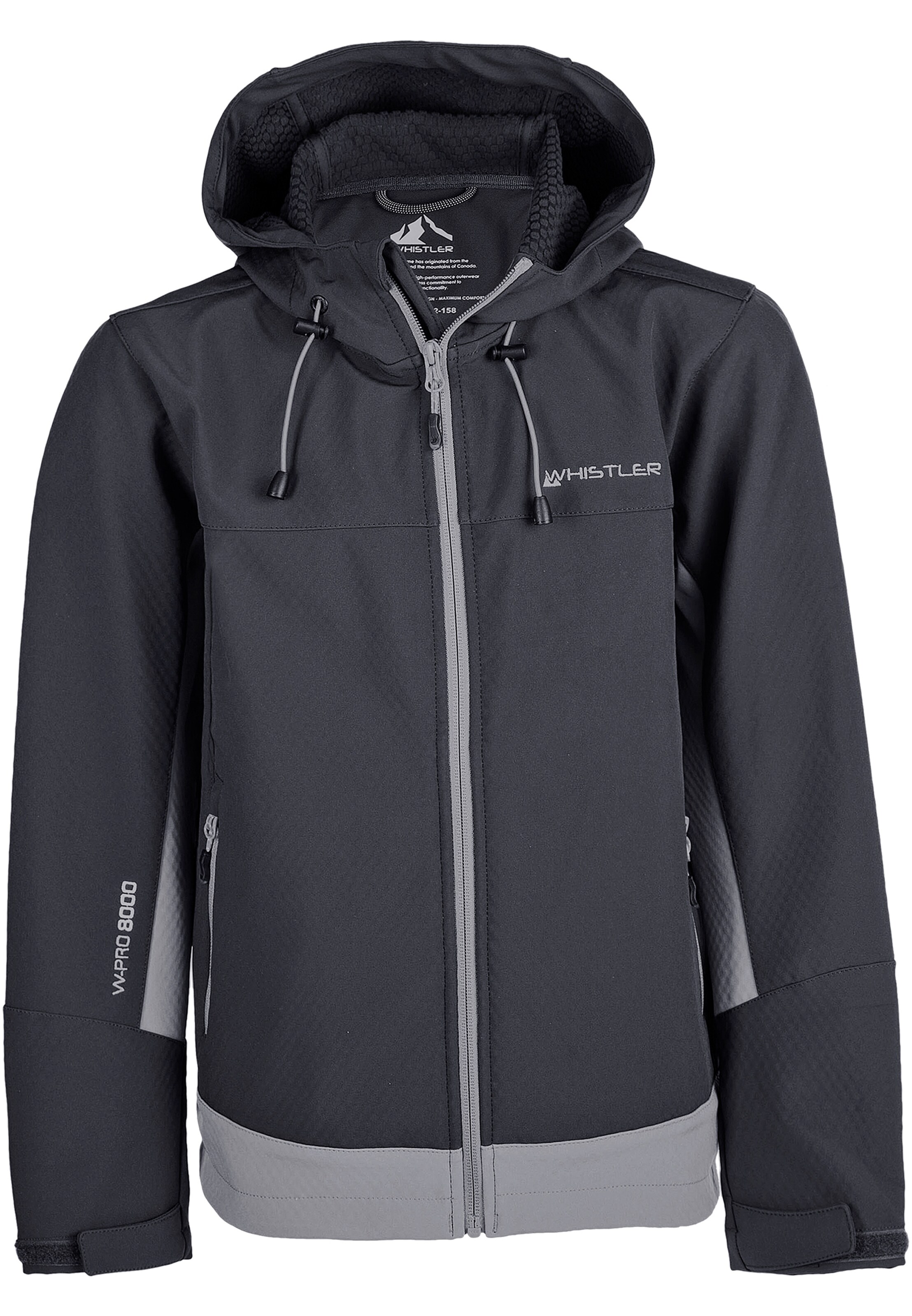 Whistler Softshelljacke 'Ryder' in Schwarz: Vorderseite