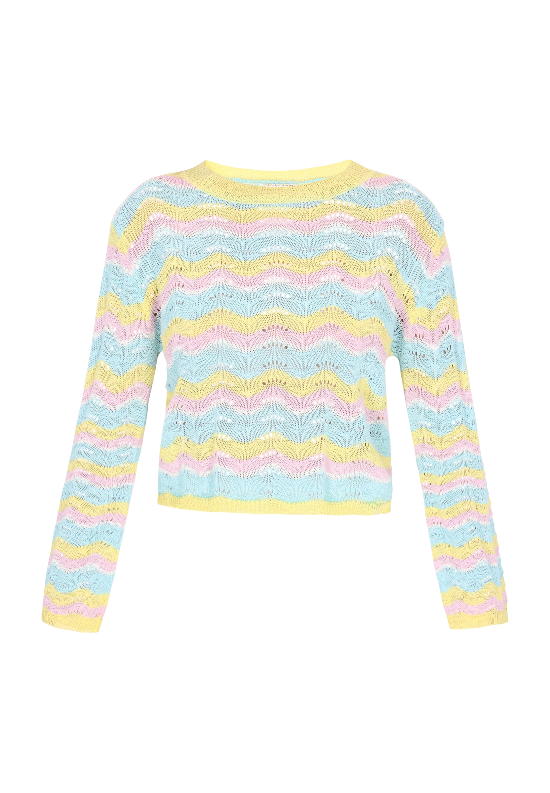 IZIA Trui in Geel: voorkant