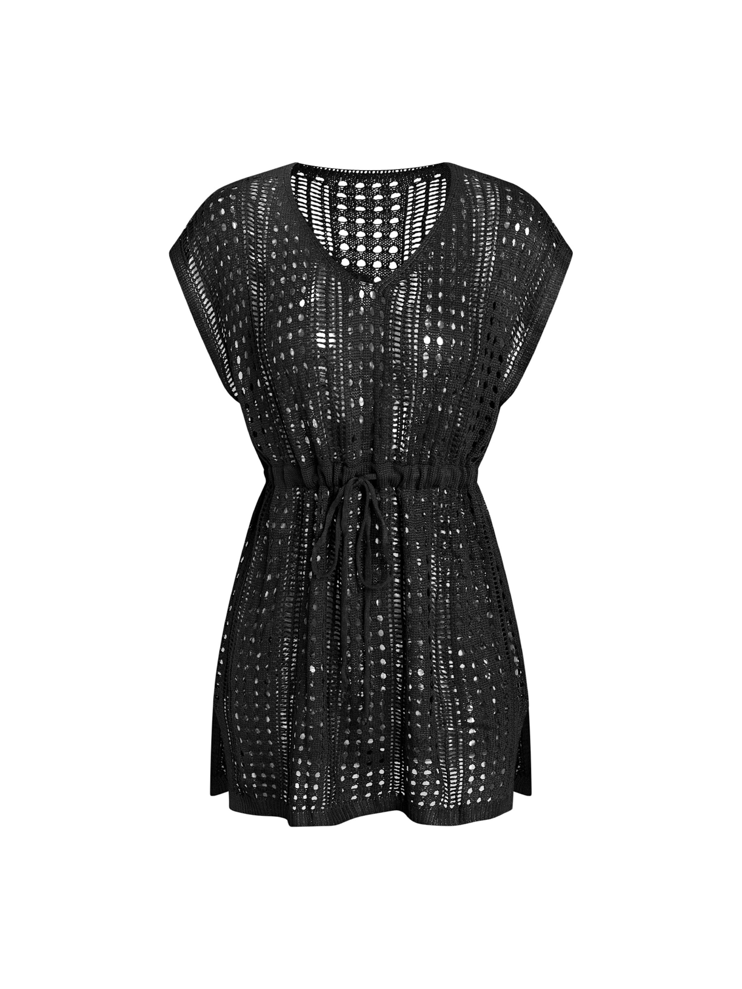 Cupshe Beach Dress 'CAA07B3M020GG' in Black: front