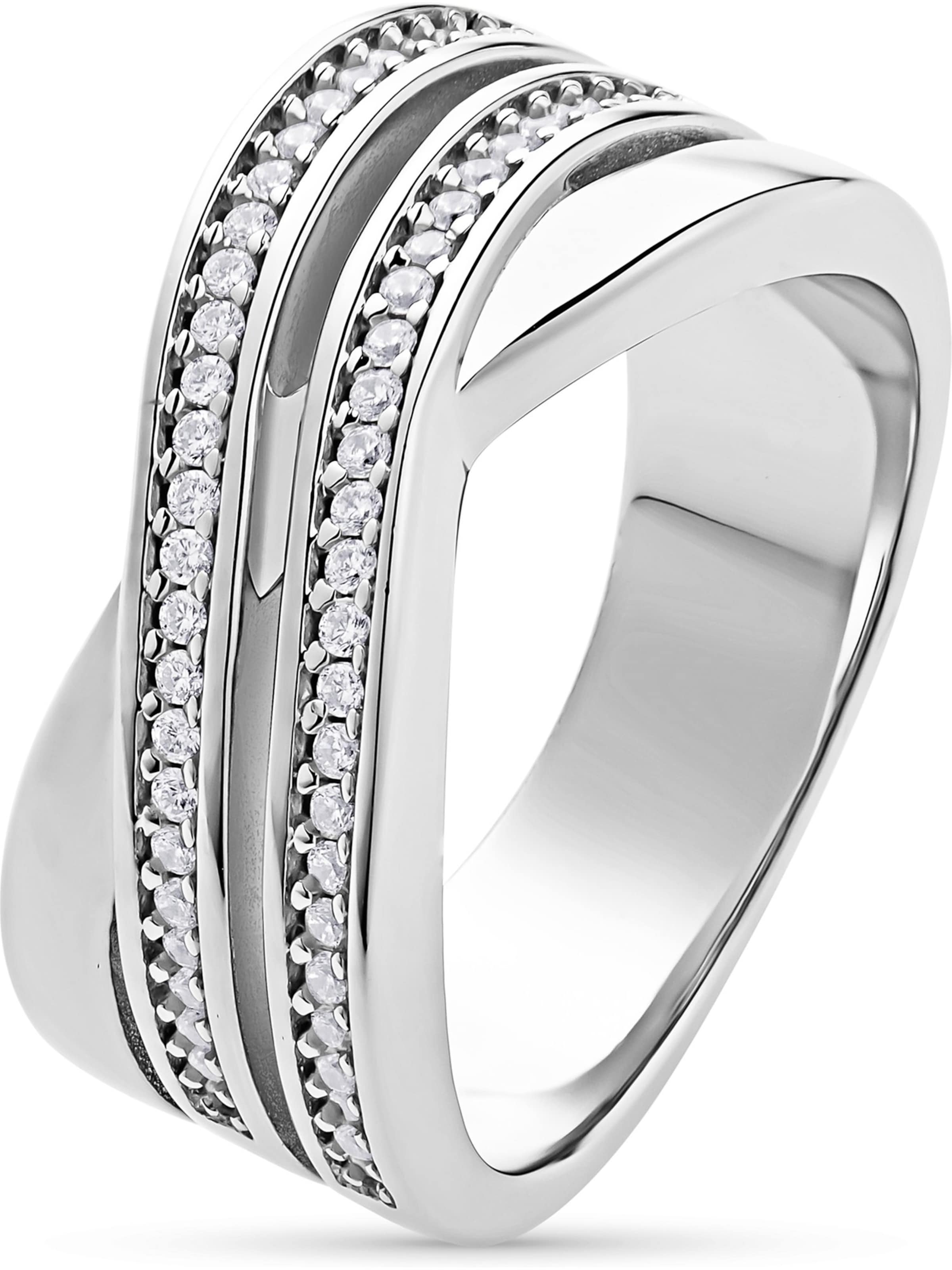 JETTE Ring in Silber: Vorderseite