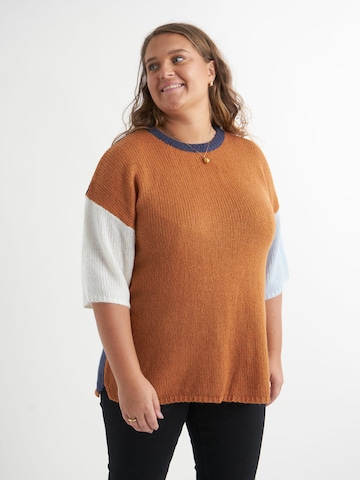 Aprico Sweater 'APClifton' in Brown: front