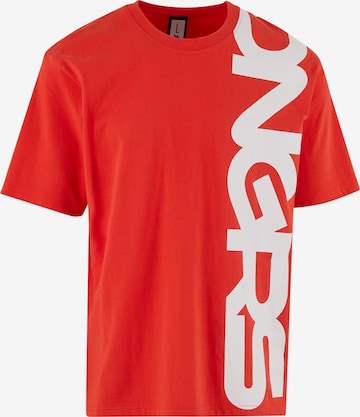 T-Shirt Dangerous DNGRS en rouge : devant