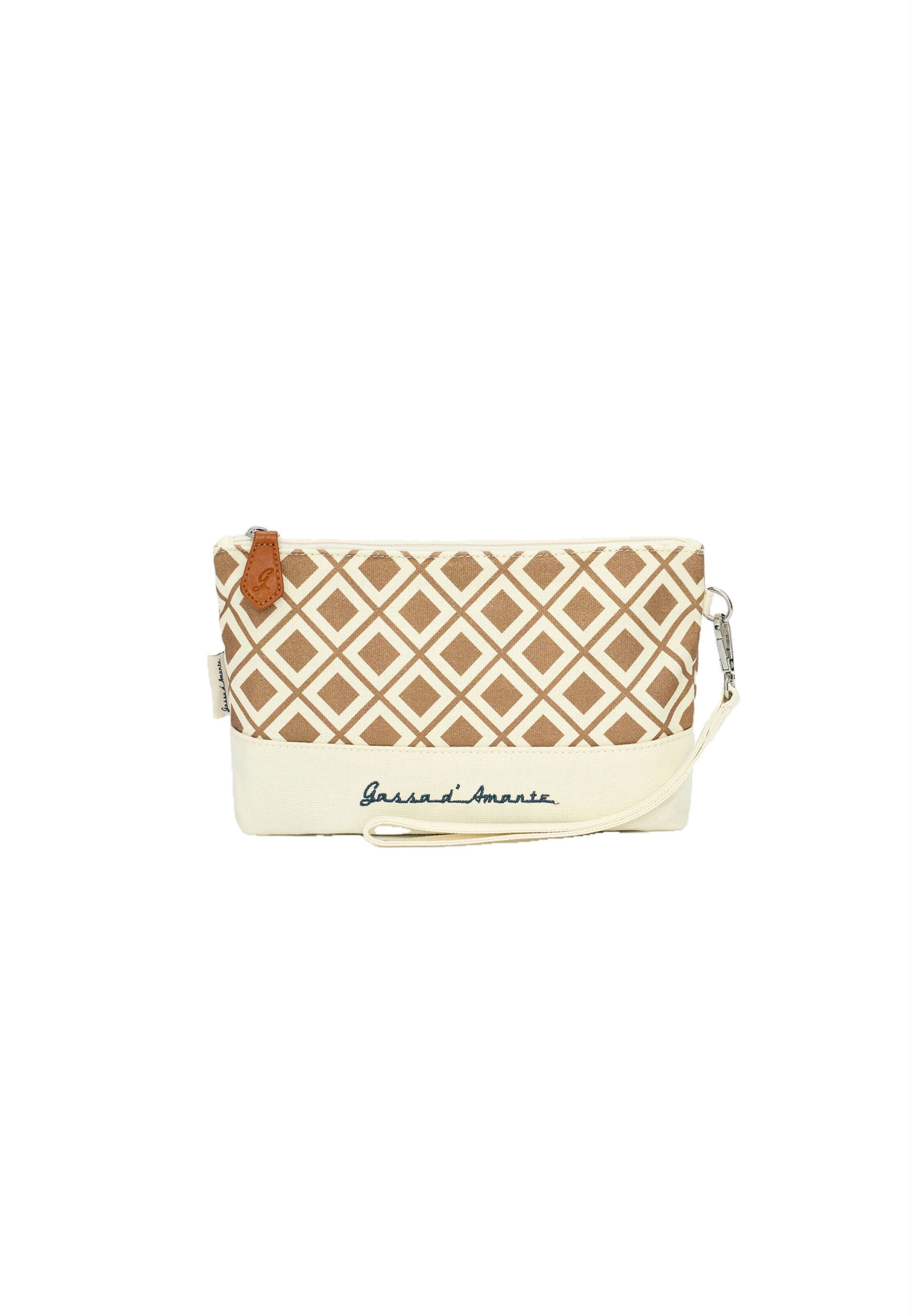 Gassa d'Amante Clutch 'Alassio' in Brown: front