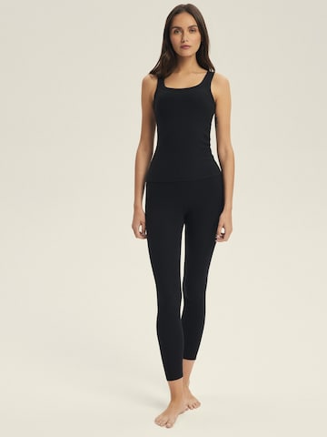 ESOTIQ - Skinny Leggings 'Sportleggings High Waist Viskose Baumwolle Mix bequem Alltag Jana' en negro: frente