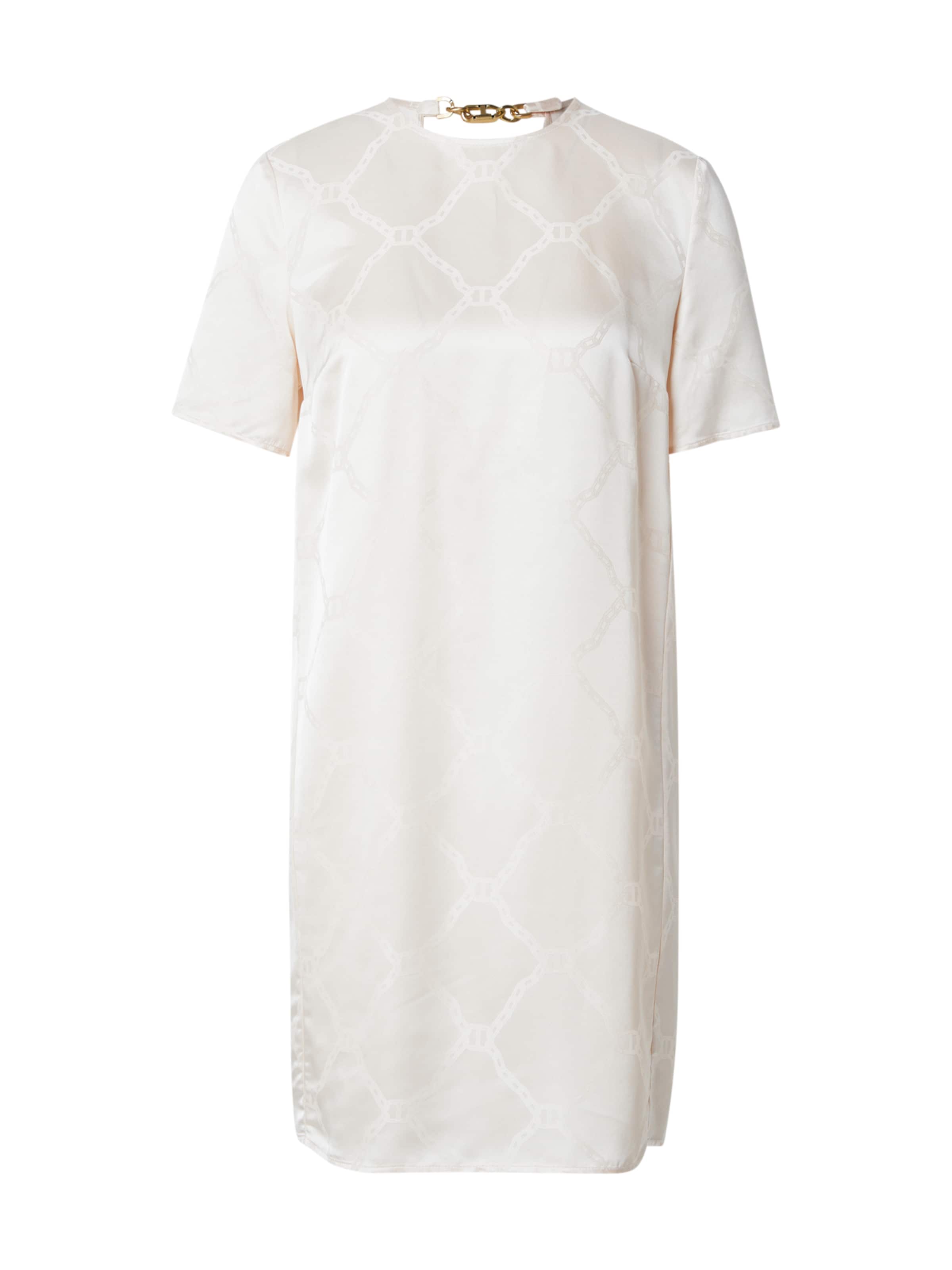 Twinset Рокля за коктейл в бяло: отпред